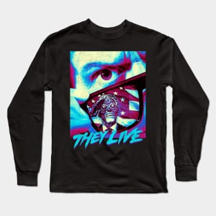 Distressed Classic Retro They Live Long Sleeve T-Shirt